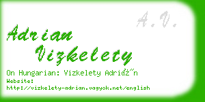 adrian vizkelety business card